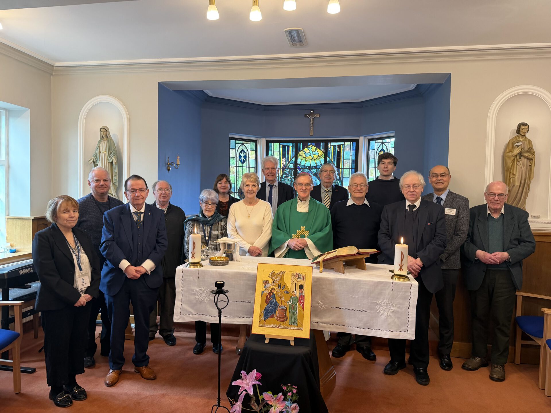NCLA members gathered for a Mass